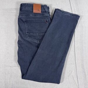 Tommy Bahama Boracay Jeans Mens 35x32 Dark Gray Excellent Stretch Straight Leg